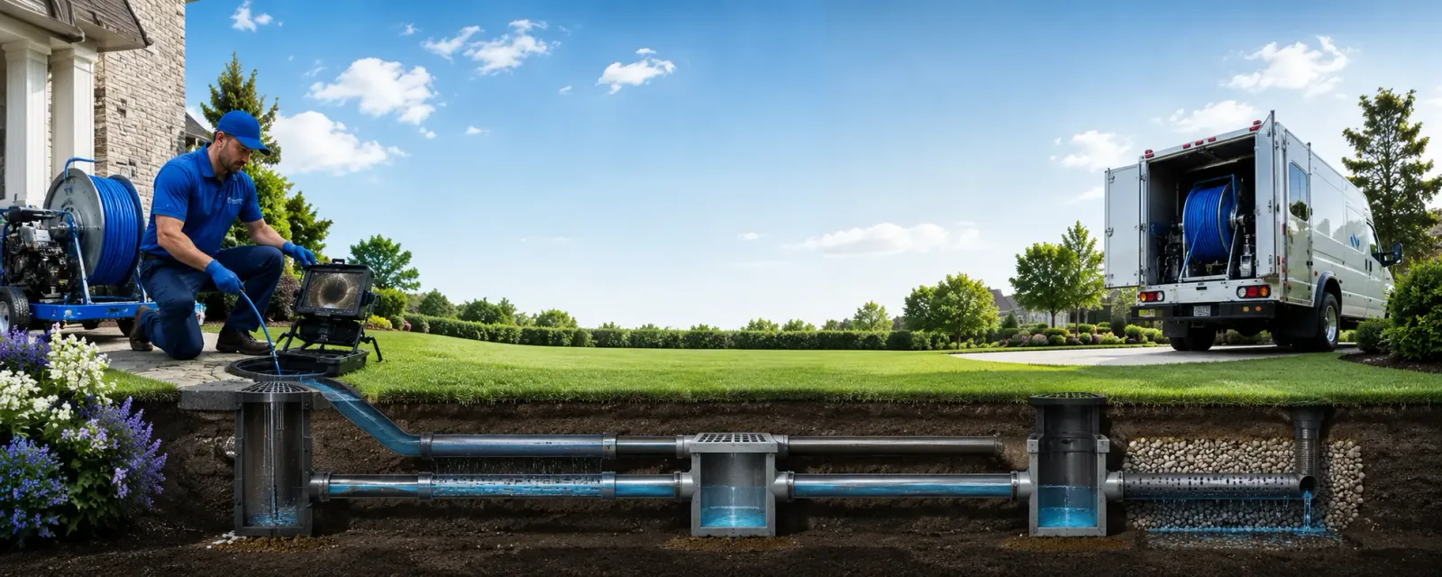 Outdoor drain cleaning information for Jackman, ME